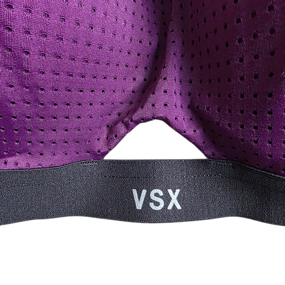 NWOT Victoria's Secret VSX Sport Bra, Purple/Coral, Size 36DD - Picture 6 of 10